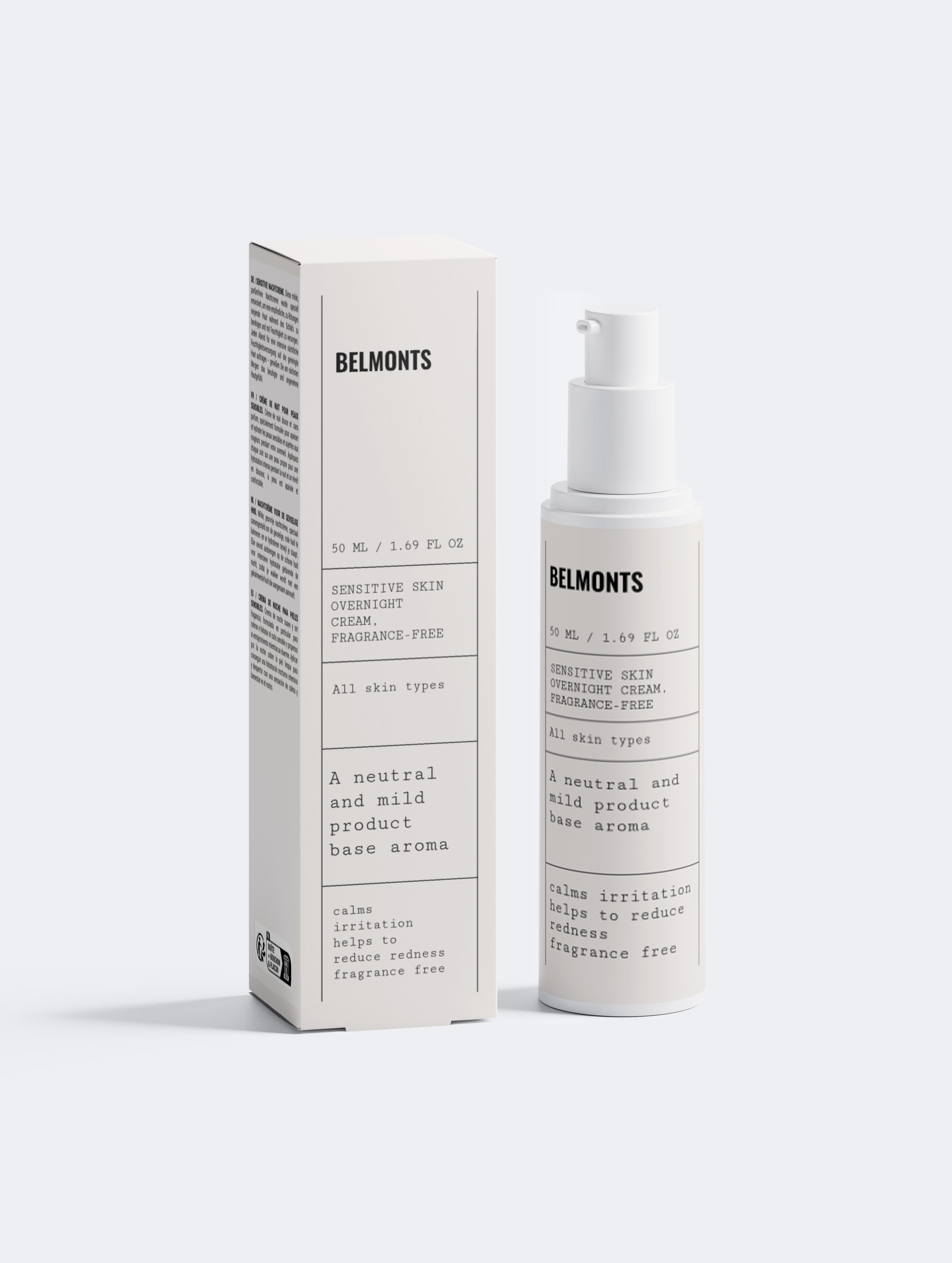 Sensitive Skin Overnight Cream, Fragrance-Free